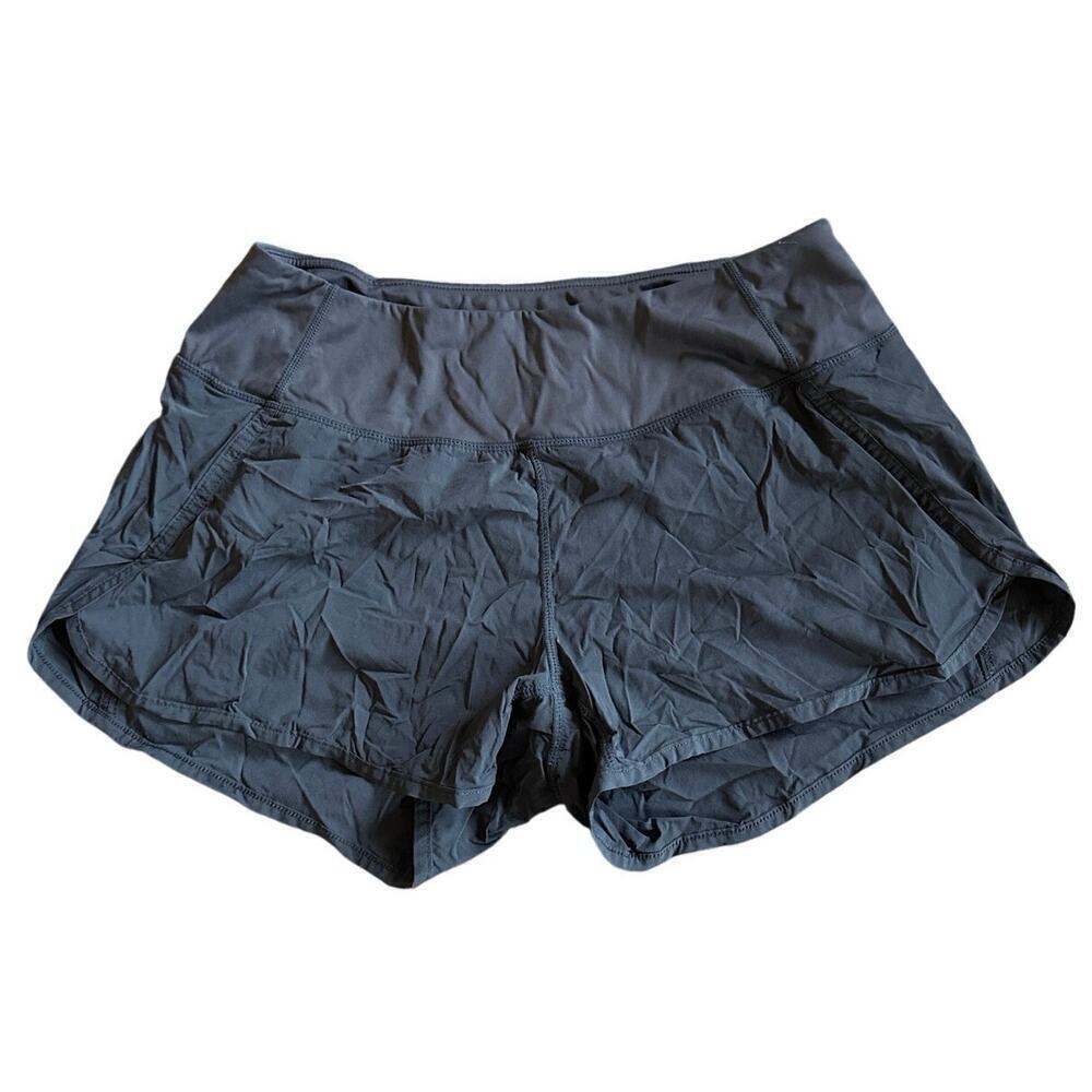 Women’s Gradual Mesh Lined Running Shorts Dark Gray Size Large